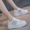 Platform White Shoes Women's New Height Increasing Insole Women's Shoes Platform Summer Breathable Mesh Sports Leisure