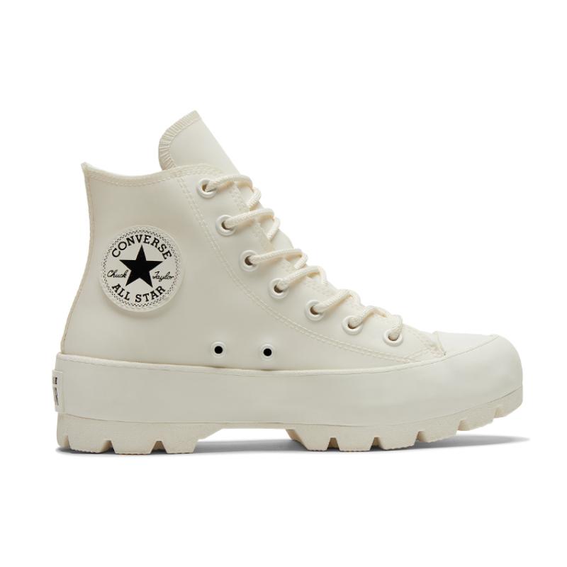 Converse Lugged Canvas Comfortable Everyday Non-Slip Abrasion Resistant High Top Lifestyle Casual Shoes Women's Beige