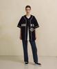 Zerolounge [Premium Japanese Material] Baseball Shacket Navy