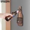 Retro Beer Bottle Opener Wall-Mounted Beer Cap Storage Box Vintage Multifunctional Decor Bottle Opener Home Courtyard Bar Outdoor Use