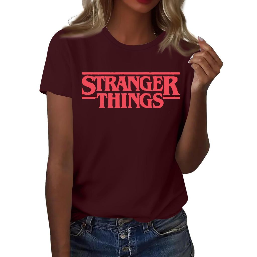 Женская модная и повседневная футболка с длинным рукавом и принтом, с коротким рукавом