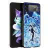 Океанская косатка милая косатка Чехол для телефона Samsung Galaxy Z Flip3 Flip4 Flip5 PC Корпус для Z Flip 3 4 5 Жесткая складная крышка