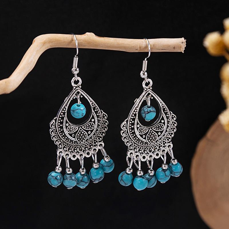 Bohemian Tassel Earrings Retro Ethnic Style Earrings Personalized Temperament Earrings