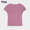 Fila Женская облегающая футболка в рубчик с коротким рукавом, лето 2026