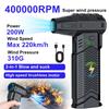 400000RPM Electric Air Duster Violent Fan Blow and Suction 2 In 1 Portable Turbo Jet Fan Blowing Snow Cleaning Blower Tool B002 Type-C Charging