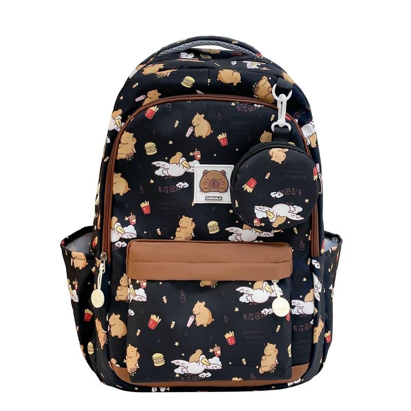 Schoolbag new fashion backpack casual Japanese ins style student schoolbag women's large capacity cartoon graffiti cute backpack