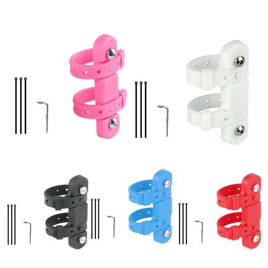 Bicycle Water Bottle Holder Adapter Adjustable Mountain Road Bike Handlebar Seatpost Tube Frame Mount Beverage Bottle Cage Mounting Base