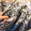 Осенний Зимний Универсальный Квадратный Шарф из Хлопка и Льна с Рисунком Кешью для Женщин Роскошный Стиль Декорация для Верхней Одежды Ветрозащитная Шаль Новинка