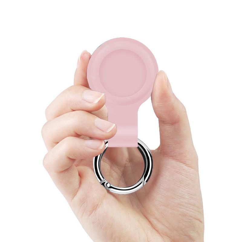 Чехол для Apple Airtags Case Liquid Silicone Protective Shell Tracker Accessories Anti-scratch Sleeve Keychain Air Tag Case