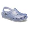 Crocs Детские сандалии с круглым носком и плоским каблуком, серебристая детская модель