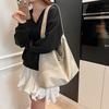 Simple Casual Tote Bag Women's Korean Version Ins Trendy Fashion Large-capacity Shoulder Bag 2025 New Niche Underarm Bag