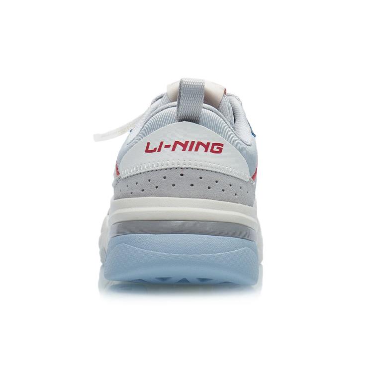 Li Ning Textile, Synthetic Leather Soft And Comfortable Cushioning Slip Resistant Low top Running Shoes Women's AGCR324-3
