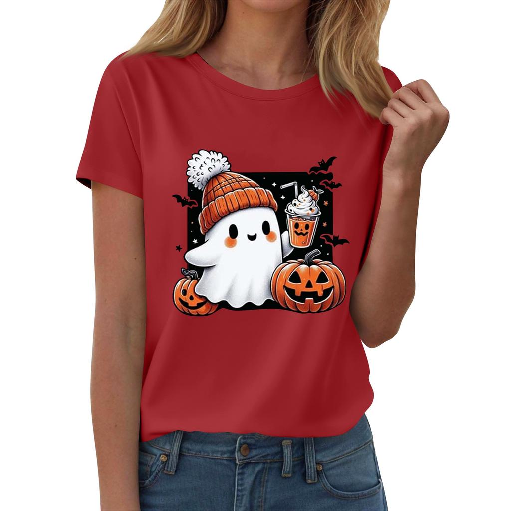 Женские футболки, Женские топы с коротким рукавом, Летняя мода, Повседневные стильные футболки с круглым вырезом, Туники