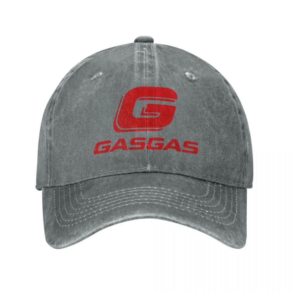 GasGas Мотоцикл Эндуро Мужские Женские Бейсболки Джинсовая Шляпа с Эффектом Поношенности для Горного Велосипеда Наружная Шляпа для Бега Гольфа Регулируемая Посадка Кепка от Солнца