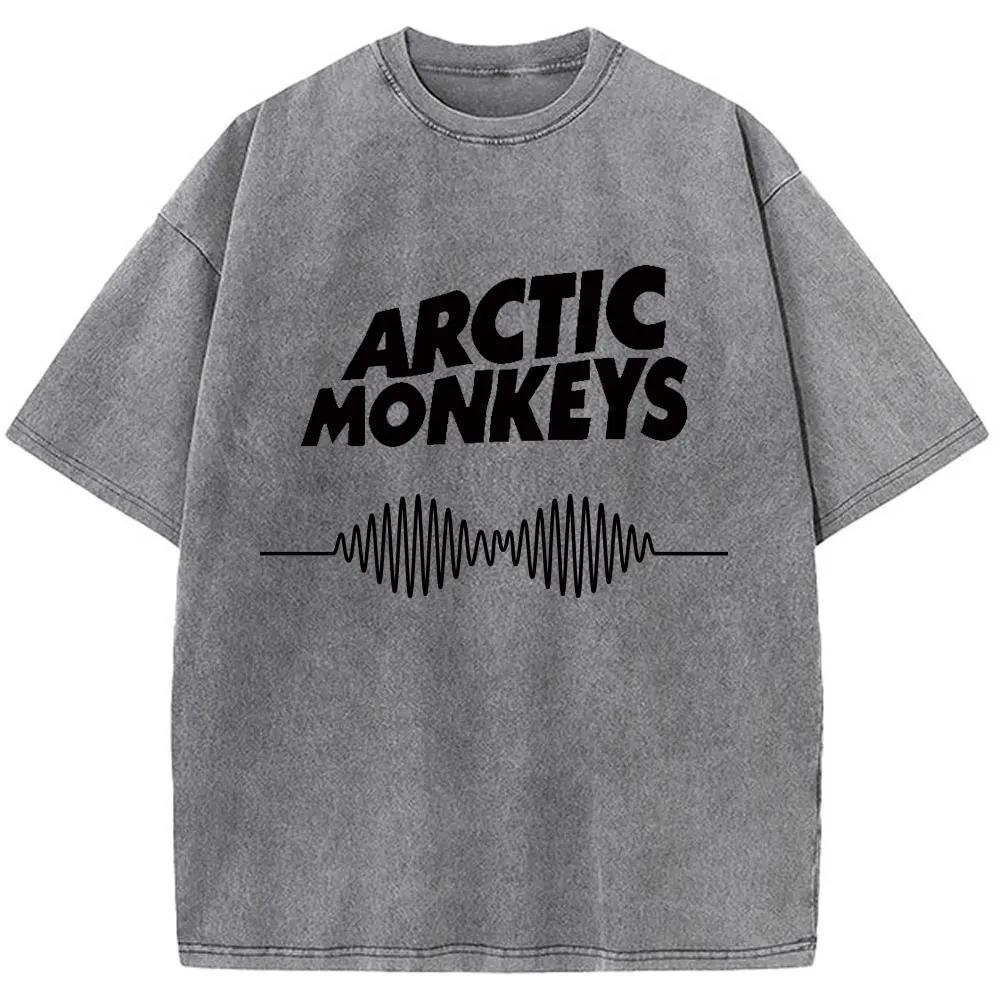 Ретро-рок Arctic Monkeys Музыкальный альбом Графический хлопковый футболка для мужчин Футболки Женские топы Уличная одежда Унисекс