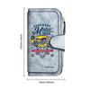 Motor Racer Pattern Long Wallet Multi Card Slot Casual Purse Fashion Daily Carry Bag