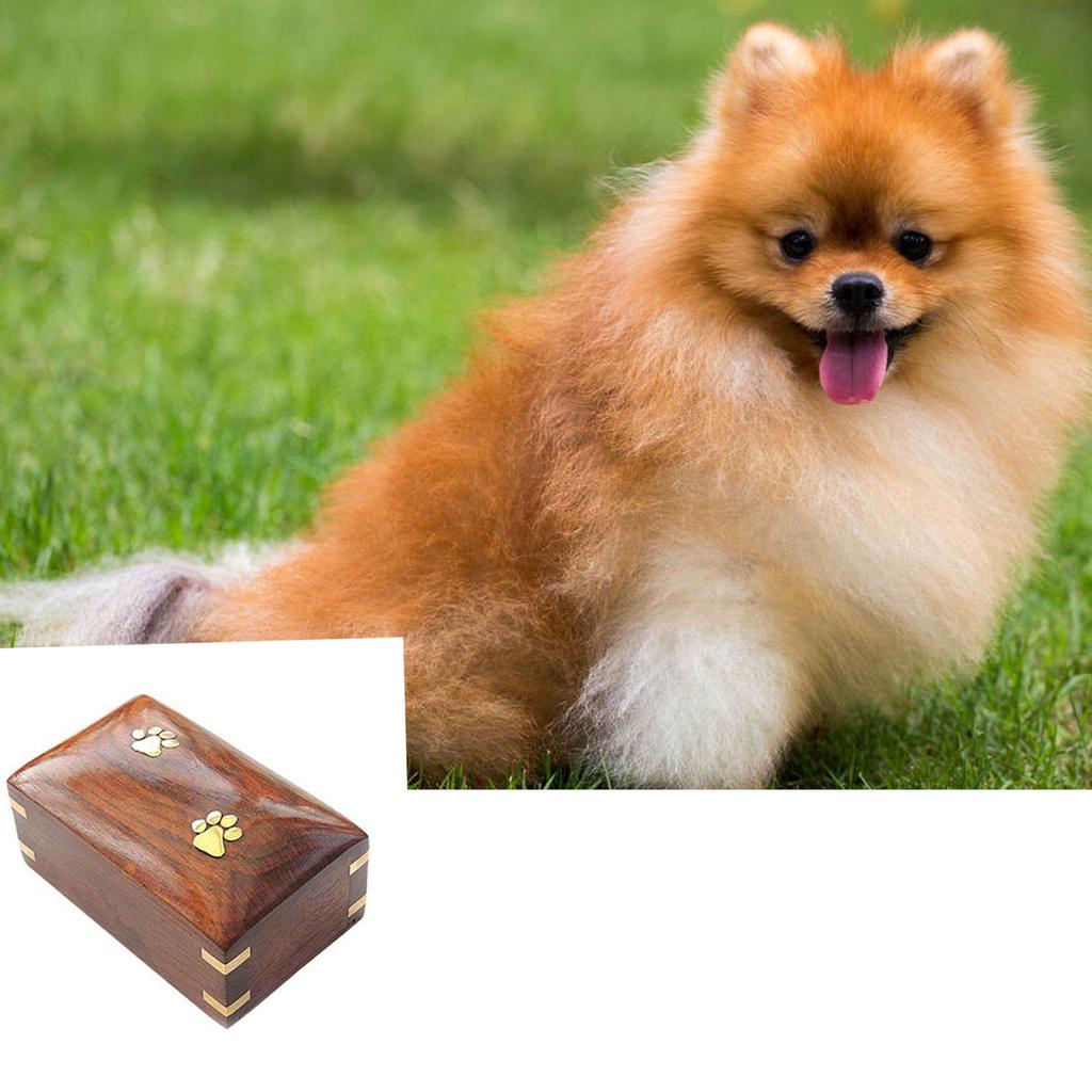 Create Special Place of Remembrance for Departed Pet with Wood Pet Remembrance Urn Box To Preserve Beautiful Memories