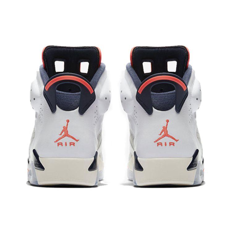Мужские кроссовки Air Jordan 6 Retro Tinker красный белый инфракрасный-23-нейтральный-серый-белый-парус 384664-104