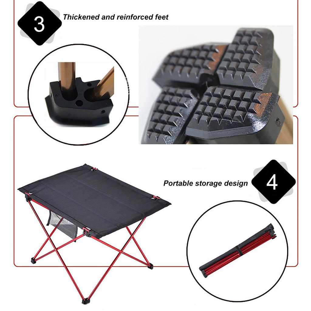 Уличный складной стол из алюминиевого сплава, повседневный сетчатый пляжный стол, переносной стол для пикника и барбекю