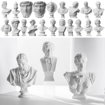 Скандинавская практика рисования Настольное украшение Домашний декор Греческая мифология Гипсовая статуя Гипсовый бюст Портреты Знаменитая скульптура