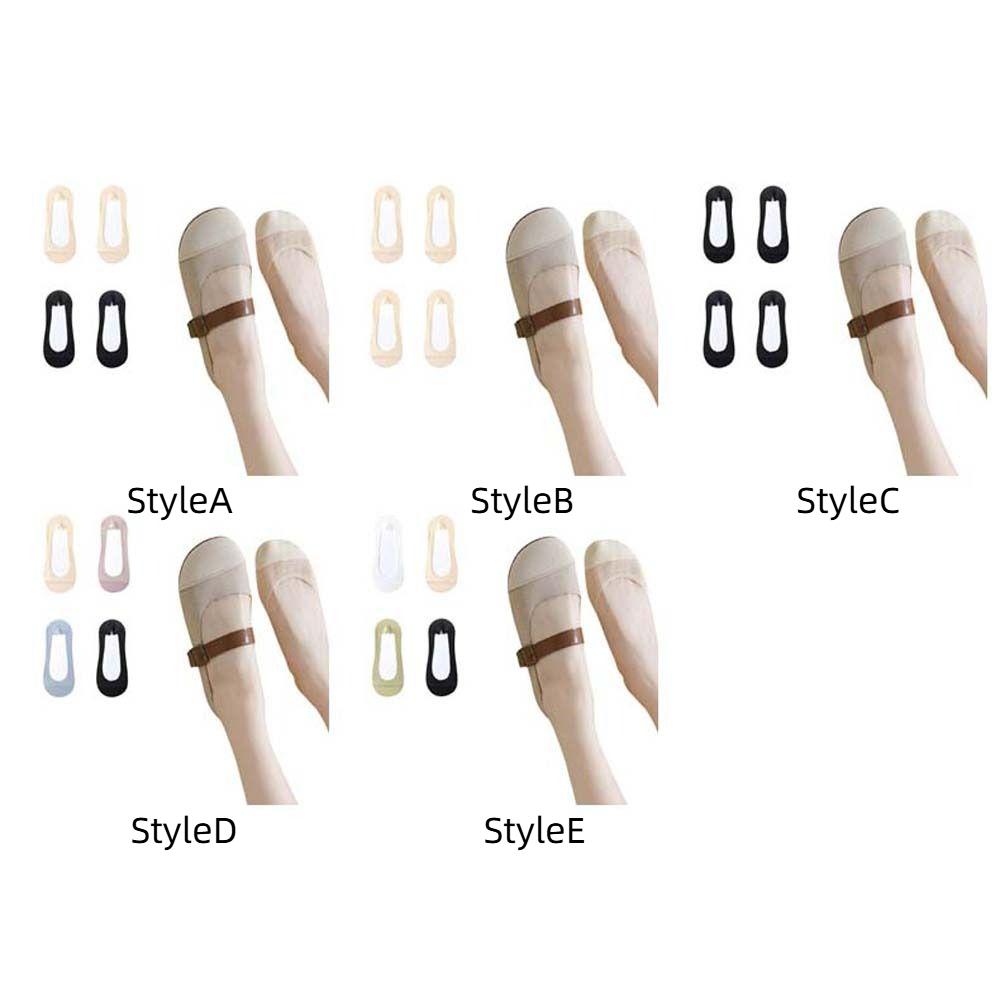 4 пары хлопковых невидимых носков-таби с низким вырезом и нескользящими носками, комплект женских носков-лодочек на лето и весну