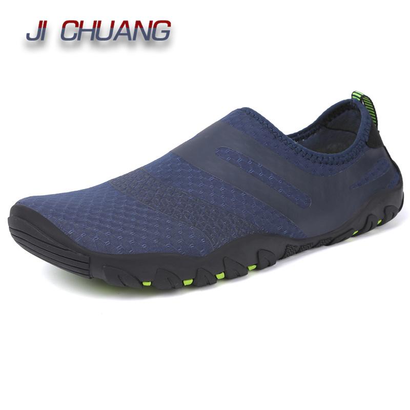 Горячая Распродажа Широкий Носок Мужские Обувь для Воды Антискользящие Пляжные Сандалии Река Море Минималистичные Аквашузы для Мужчин Обувь для Плавания