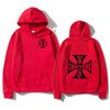 West Coast Iron Cross Choppers Печатный Мужской Модный Крутой Худи Унисекс Модный Флисовый Большой Худи Уличная Мода