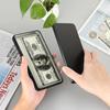 Iron Rectangular Cash Box Currency Tray Money Holder Empty Box Dollar Bill Storage Container Cash Coin Jewelry Stamps Organizer Case