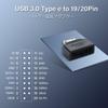 SinLoon USB 3.0 Передняя Панель Разъем Типа-E - USB 3.0 19/20-контактный Адаптер Материнской Платы Разъем Типа-E Папа на 19-контактный Папа Конвертер