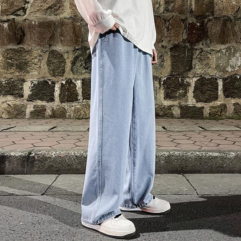 Fashion Loose Jeans Classic Straight Straight Baggy Wide Leg Trousers Street Pants