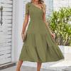 YYFS Женская мода весна осень однотонный принт без рукавов с высокой талией повседневные платья