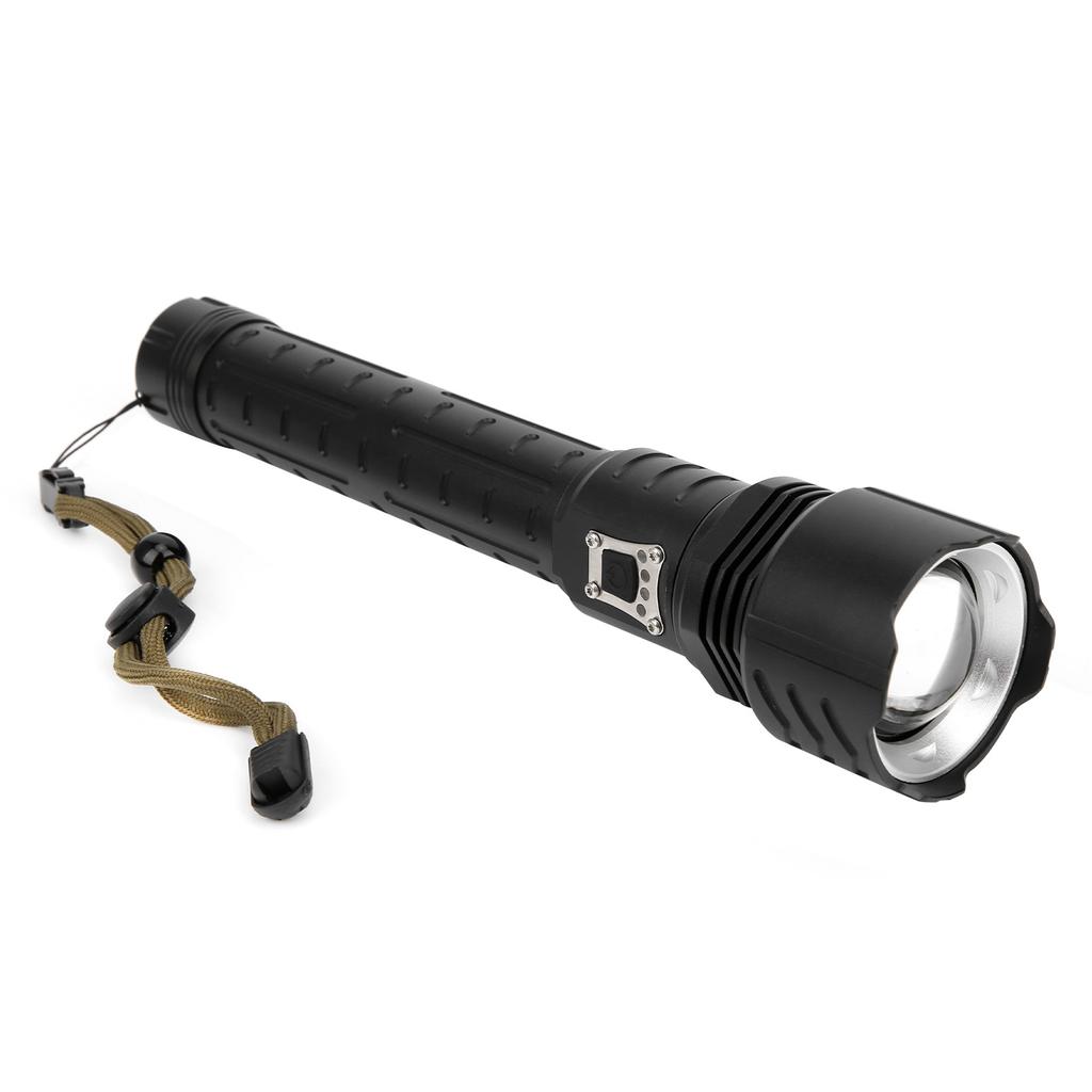 XHP90 Zoom Вход-Выход Мощность Дисплей Фонарик Открытый фонарик сильной яркости