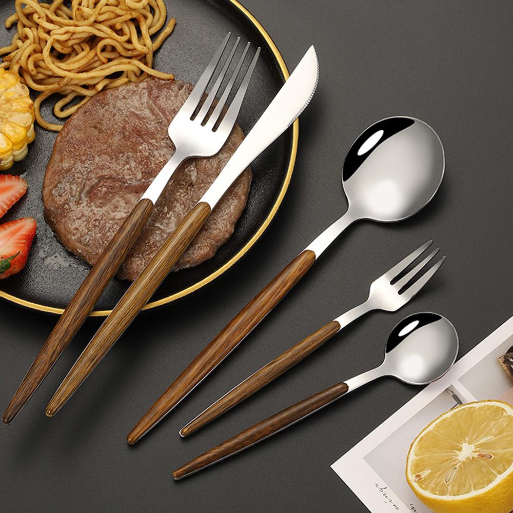 20-Piece Mirror Polished Flatware Cutlery Set Stainless Steel Tableware Eating Utensils Set for Home Restaurant Wedding, Service for 4 people