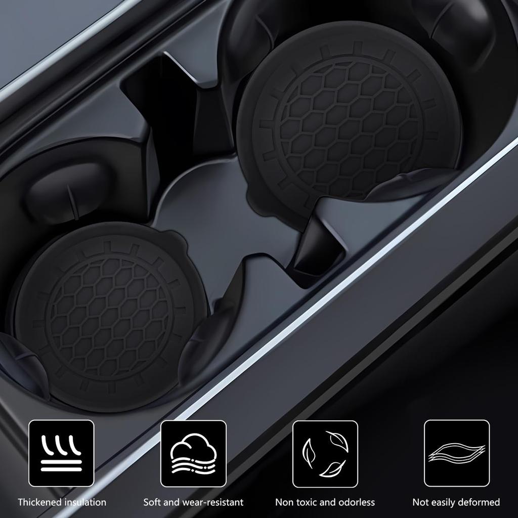 Автомобильные подстаканники, нескользящие силиконовые, водонепроницаемые, защищенные от проливания, противоскользящие, для большинства автомобильных аксессуаров для интерьера