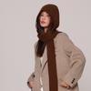 Balaclava Hat Scarf Integrated Hooded Shawl Women's Winter New Outer Strap Ear Protector