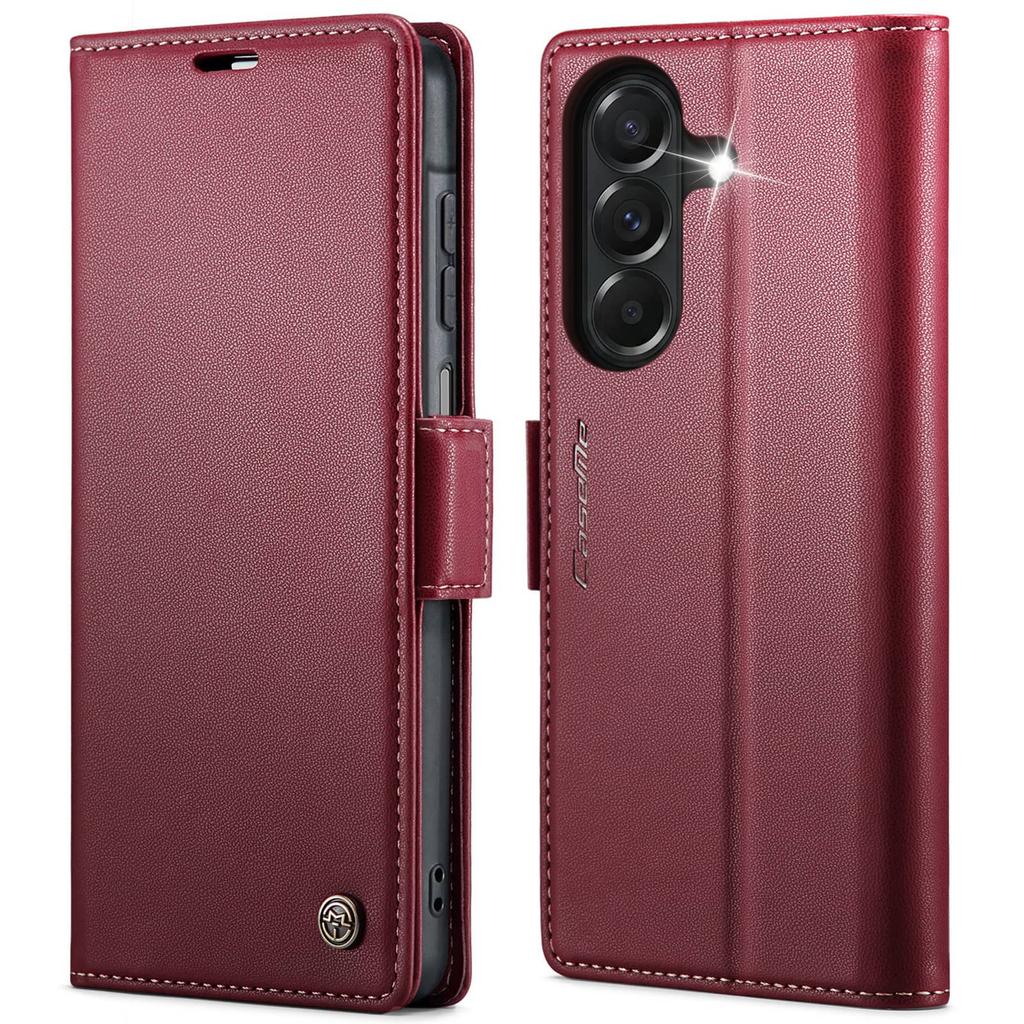 Для Samsung Galaxy A27 Чехол-кошелек, Flip-чехол из ПУ-кожи с держателем для карт RFID, Магнитная застежка, Подставка, Ударопрочный чехол