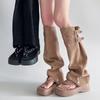 Women's Two-wear Toe Stacking Trouser Tube Boots Women's Thick-soled Herringbone High Tube Roman Womens Sandals Sandalias Mujer