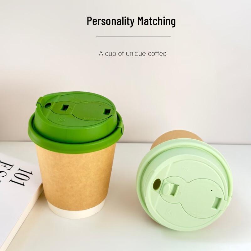 Disposable Double-Layer Kraft Coffee Cups