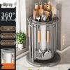 Многофункциональный держатель для кухонных ножей и утвари: Вращающаяся подставка для хранения ножей, лопаток, ложек, палочек для еды и топориков.