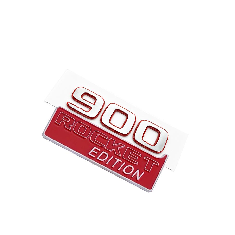 3D Color Block 900 700 ROCKET EDITION Nameplate Badge Emblem Car Trunk Sticker For Mercedes Benz Brabus G W463 W464 G500 G63 RX7
