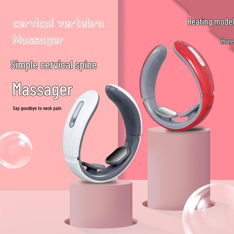 Electromagnetic Heat Neck Massager with Electric Pulse Therapy