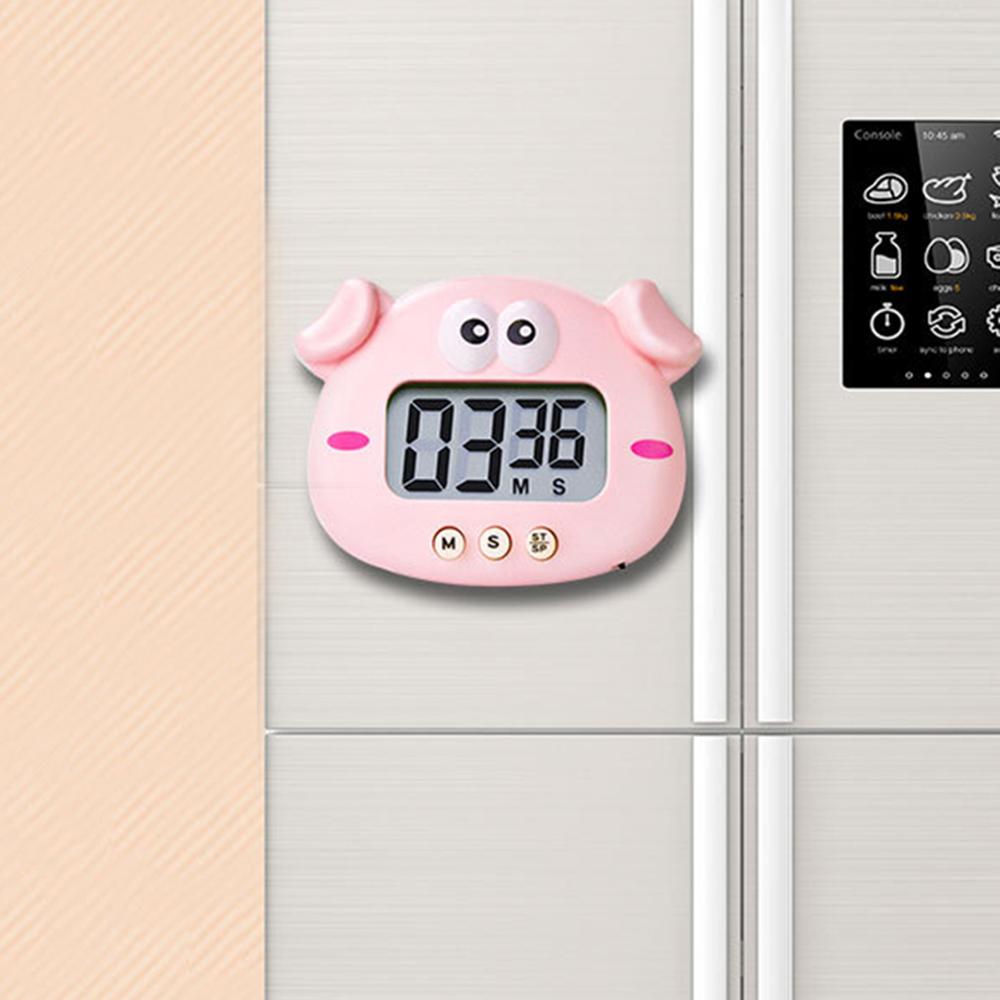 Creative Cute Animal Shaped Kitchen Timer Magnetic Electronic LCD Countdown Timer Student Problem-Solving Time Manager3