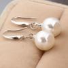 Simulation Freshwater Pearl Long Earrings Shell Beads Ear Hook Simple Drop Earrings Ear Jewelry
