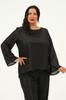 Women's Big Size Blouse Plus Size Chiffon Blouse