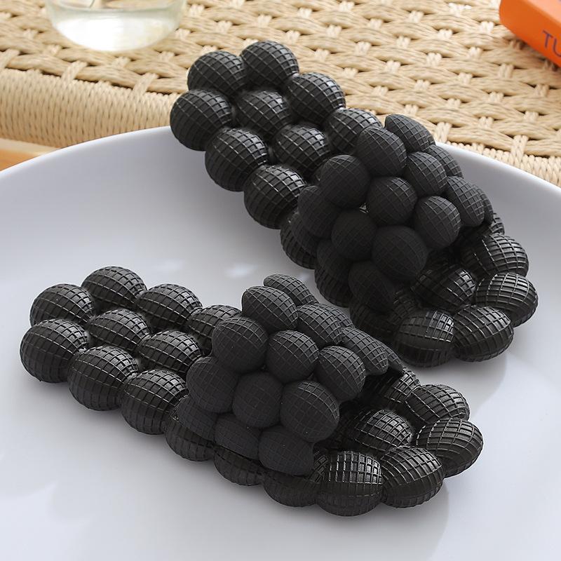Unisex Summer Slides For Women Outdoor Open Toe Slippers Bubble Massage Litchi Sandals Brand Fashion Designer Sandals Men 8