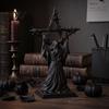 Stable Base Figurine 3D Printed Wizard Thorned Star Ornament for Halloween Desktop Decor, Collectible Fans Dark Gothic Home Holiday Party Decoration