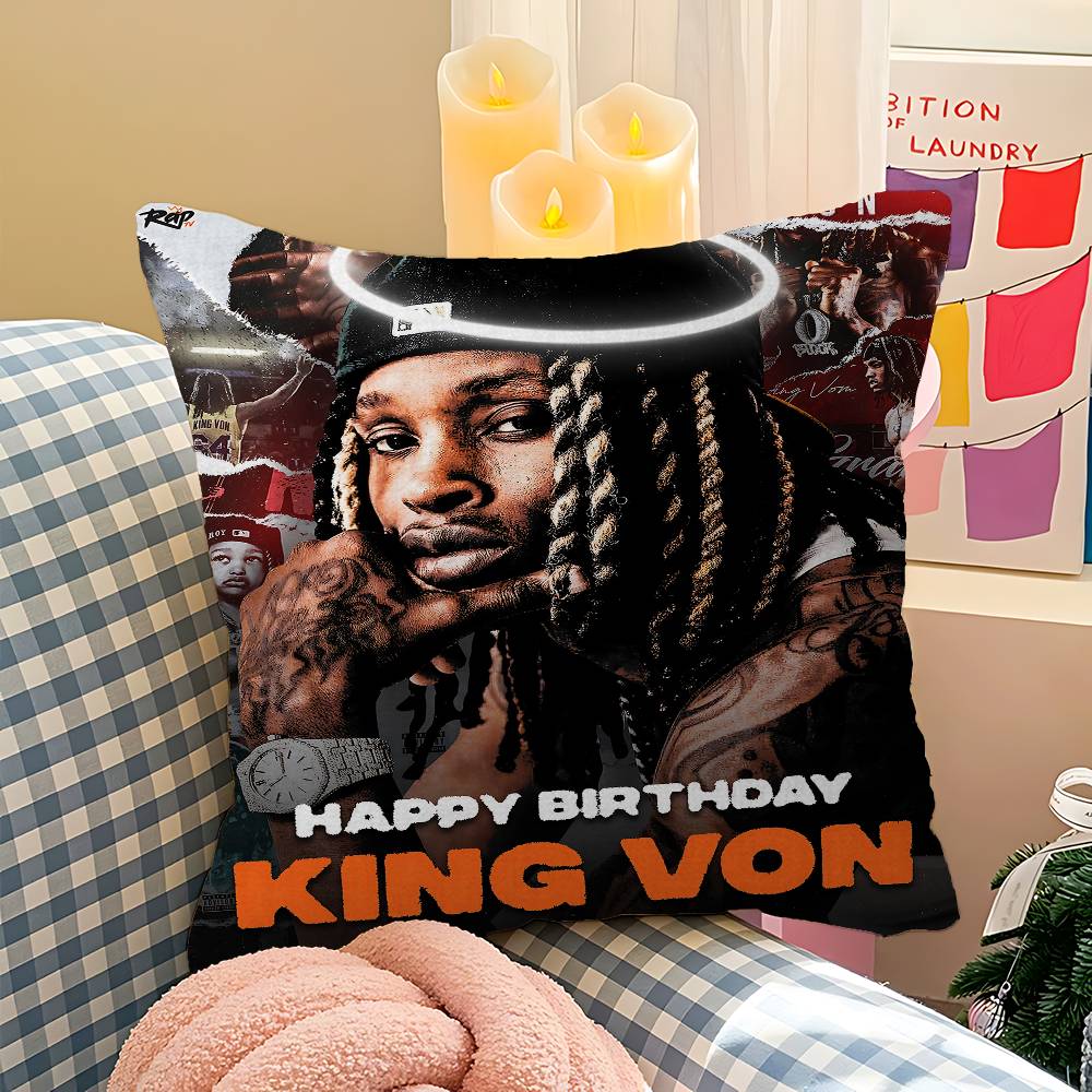 K-King Рэпер Von Наволочка Чехол для диванной подушки Декор для дома Детский подарок