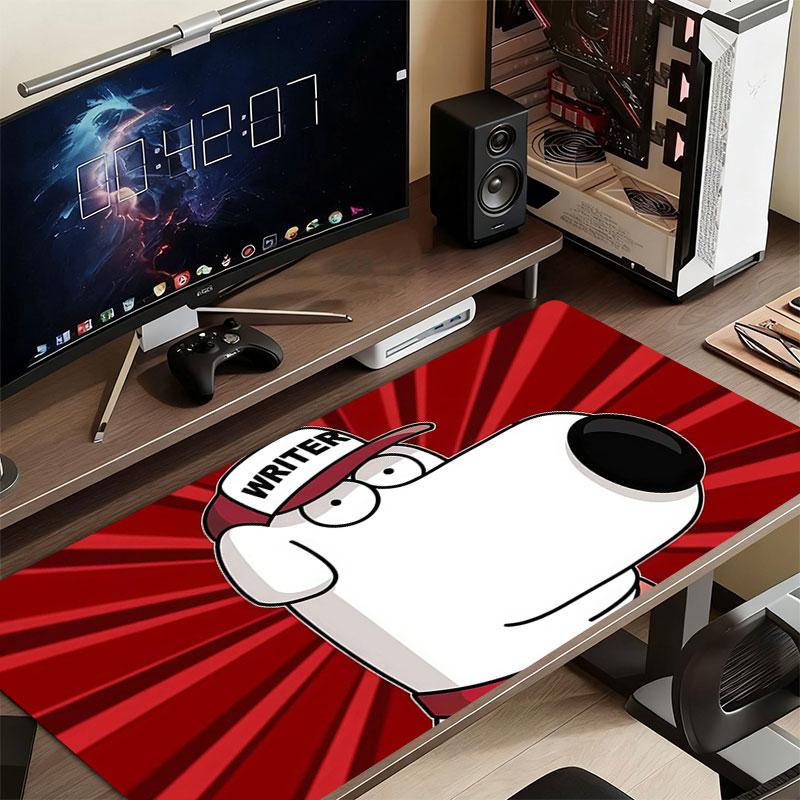 Brian Mouse Pad, Large Gaming Desk Mat, Non-slip XXL Mousepad for Laptop & Tablet, Mini PC Playmat with Stitched Edges