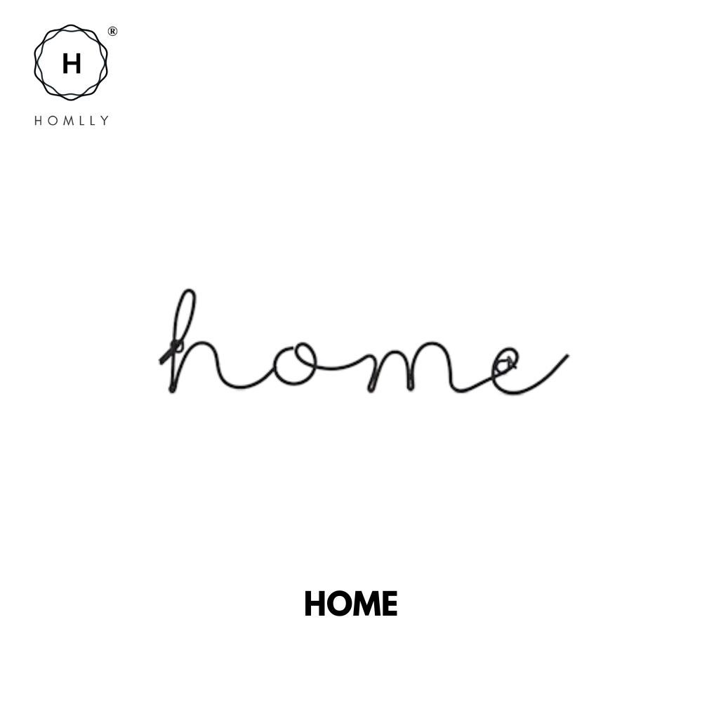 HOMLLY Вдохновляющее Черное Проволочное Настенное Украшение цитаты каллиграфическая типографика скульптура (X2ШТ)