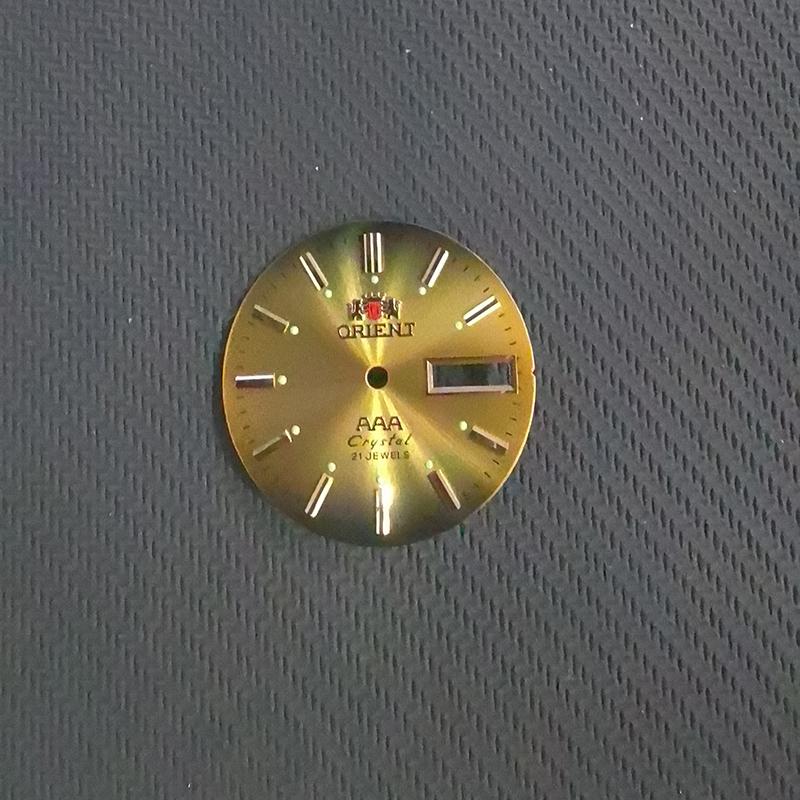 Винтажный циферблат часов Diy Parts 3 A Dual Calendar Literal Мужские часы Аксессуары для механизма 46941/46943